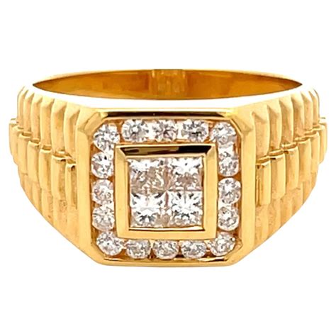 rolex gold diamond ring|Rolex rings men 18k.